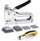 Staple Gun with Remover, 3 in 1 Heavy Duty Upholstery Staple Gun Kit with 3000 Staples for Wood, Crafts, Carpentry, Decoration DIY