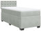 vidaXL Boxspringbett, Polsterbett Bett mit Matratze, Bettgestell mit Kopfteil Lattenrost, Einzelbett für Schlafzimmer, Hellgrau 90x200cm Samt