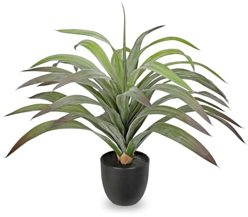 Briful Künstliche Agave, 46 cm, künstliche Agave, Topfpflanze, künstliche Outdoor-Pflanzen für Zuhause, Büro, Wohnzimmer, Schlafzimmer, Küche, Tischdekoration