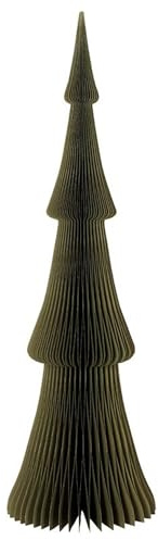 Santa Barbara Design Studio Moderne Weihnachtsdekoration, Wabenpapier, Weihnachtsbaumschmuck, 76,2 cm hoch, Frasiertanne – Waldgrün