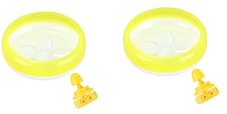 HAPINARY 2 Stück Laufrad Für Haustiere 14 cm Pp Leises Hamster-laufrad – Stabil Und Für Die Befestigung Am Tierkäfig Kein Lärm