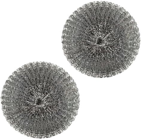 Edelstahl Kalkfänger, 2 PCS Kessel-Kalkfänger, Wiederverwendbarer Rostfreier Stahl Kalkring,Wasserkocher Entkalker,Kessel Pelz Entkalker Mesh,Kalkfänger wasserkocher,Stahlschwämme,Metalltopfreiniger