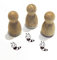 Stemplino® Ministempel® Motiv: Romi Raupe F076-12mm Durchmesser - Holzstempel - Serie 10 - Tiere Kinder Schule Kindergarten Stempel Bullet Journal Tierstempel Klassenstempel mit Raupe