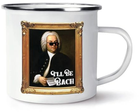 Gift Base I'll Be Bach Emaille-Tasse