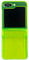 WSDSMS Étuis de téléphone à bandoulière Vert Fluorescent avec Cordon pour Samsung Galaxy Z Flip 6, 5, 4, 3, Z Flip 5, ZFlip 5, Coque arrière avec Insertion de Cartes, YGGreen, pour Z Flip 4