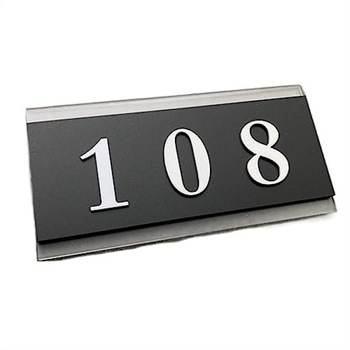 Numero De Maison Exterieur, Plaque Numero Maison Numéro de maison de signe de porte de style de 9X18cm, numéro de porte de panneaux de porte d'appartement faits sur commande de villa n'importe quelle