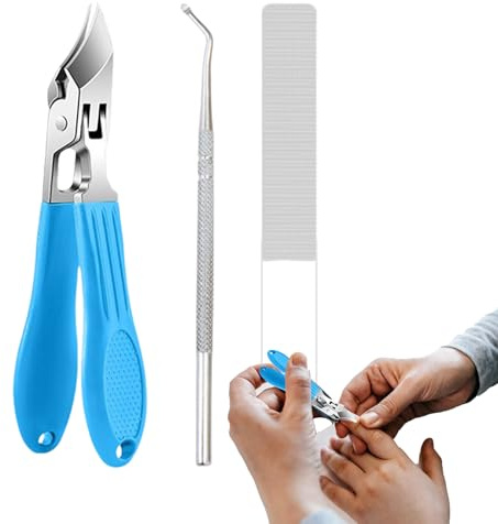 Seitlicher Nagelknipser für Zehennägel, Fingernagel-Maniküre, Edelstahl, breiter Spritzschutz-Fingernagelknipser für Zuhause, Pflege, Kinder, Senioren, Salon, Herren, Reisen
