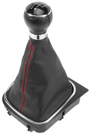 ZEALfix 5 Gang Schaltknaufmanschette kompatibel mit VW Golf 5 V Golf 6 VI EOS Scirocco 3 Jetta 5 6 OEM 1K0711113 5K0711113 1K8711113 Schwarze