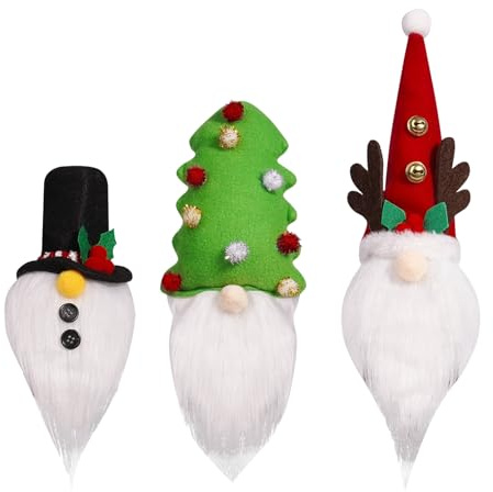 Christmas Bottle Covers,Cute Reusable Lid Protector - 3piece Christmas Bottle Cover | for Beer Whiskey Glass Holiday Birthday Halloween Travel Home Kitchen