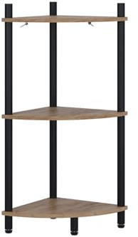 Vicco Eckregal Bivio, Goldkraft Eiche/Anthrazit, 29 x 72 cm | mit 3 Ablagefächern, geeignet zur platzsparenden Aufbewahrung in Raumecken