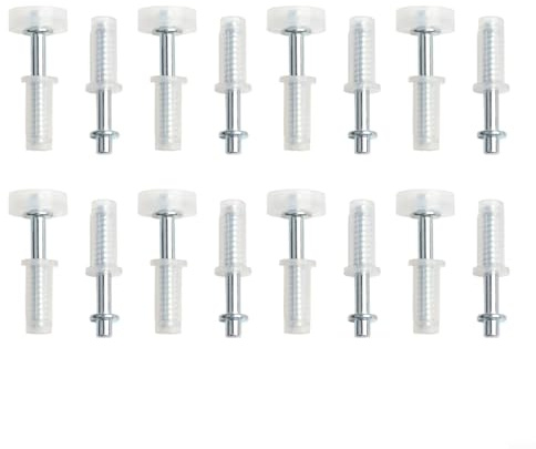 Bifold Schranktür-Hardware-Set, Rad-Oberseite, Drehgelenk und Stahl mit Führung und Kunststoff-Falttür-Reparatur mit für reibungslosen und leisen Betrieb, kompatible Teile (8 Stück)