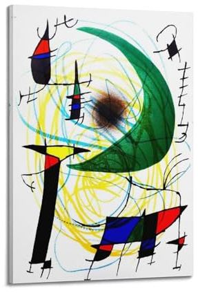 Joan Miro Maler-Kunstdruck-Poster (164), Kunstposter, Leinwand, Gemälde, Dekor, Wanddruck, Foto, Zuhause, moderne dekorative Poster, 60 x 90 cm