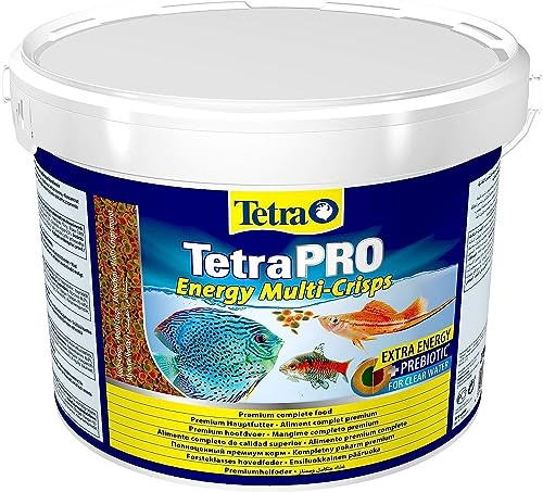 Tetra Pro Energy Multi-Crisps - Premium Fischfutter, 10 L Eimer | Energiekonzentrat mit Krillmehl | für gesteigerte Vitalität | hoher Nährwert