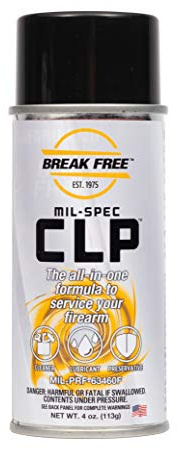 Break Free CLP Cleaner Lubricant and Preservative Gun Cleaner, CLP-2, Aerosol Spray, Synthetic Oil, 4 oz