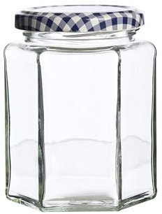 Kilner Hexagonal Glass Twist Top Preserve Storage Jar 250 ml