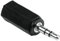 Hama 75122391 Adattatore audio, jack maschio da 3,5 mm/femmina da 2,5 mm, stereo, colore: Nero