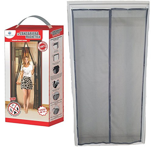 Tenda Zanzariera Magnetica standard colore Grigia 140x240 Euronovità EN-26903