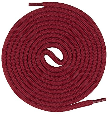 Mount Swiss runde Premium-Schnürsenkel für Arbeitsschuhe Wanderschuhe und Trekkingschuhe - 100% Polyester - extrem reißfest - ø 5 mm - Farbe Weinrot Länge 150cm