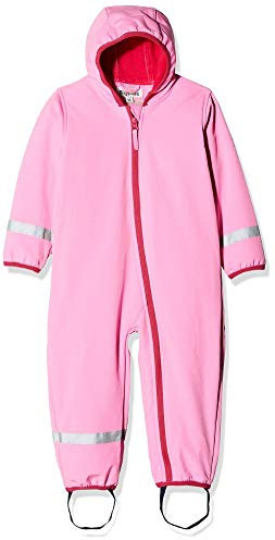 Playshoes Unisex Kinder Softshell-Overall Fleece Gefüttert Outdoor-Jumpsuit, pink, 68
