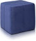 Ecopuf Cube - Sitzhocker Hocker Kunstleder Mikrofaser Sitzbox Quader Würfel Pouf Ottomane Fußbank für's Wohnzimmer Wohneinrichtung 40x40x40 cm Faber Blau A15