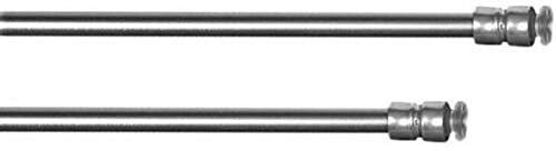 Klemmfix Klemmstange Flex Ø 6/8 mm ausdrehbar für Tür Fenster Gardinenstange ohne Bohren (60-90 cm, edelstahl-optik)