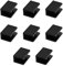 Kyien Pack of 8 Aluminum Alloy Square Glass Shelf Clamp Clip Holder Support Bracket (B: Suitable for 5-8 mm Thick Glass)
