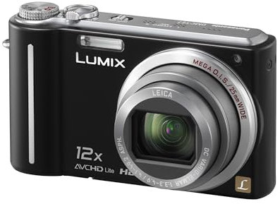 Panasonic DMC-TZ7EG-K Digital Camera 10 Megapixels 12x Optical Zoom, 7.6 cm (3 inch) display, image stabilizer) (Renewed)