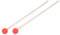 2 Stück Snare Drums Sticks, Filzhammer Drum Hammer Drumsticks Ahornholz für Xylophon/Pauken/Snare Drums(rot) Musikinstrumentenzubehör