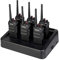 Retevis RT648 Waterproof Walkie Talkie IP67, Long Range Walkie Talkies Professional with 6 Way Charger, PMR446, VOX, Rugged 2 Way Radio for Construction Site, School, Security (6Pcs, Black)
