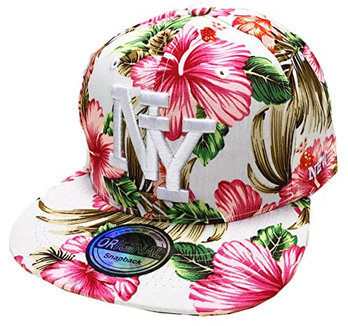 J26 Kids Kinder Snapback USA Cap Teenie Kappe Basecap Mütze Trucker Cappy Sport NY (Weiß)