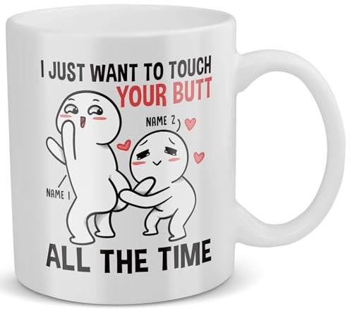 Anniversary Gift For Her Personalised Mug For Him Funny Girlfriend Mug Wedding Day Personalised Relationship Boyfriend Husband Wife Valentine's Day Saying Engagement 1 Year 2 Years