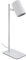 EGLO LED Tischlampe Ceppino, 1 flammige Schreibtischlampe minimalistisch, Tischleuchte aus Metall, Bürolampe in Weiß, Lampe mit Schalter, GU10 Fassung