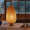GUANSHAN Tischlampe aus Bambusgeflecht, Zen-Atmosphäre, Schreibtischlampe, Laterne, Tischlampe, Nachttischlampe, dekorative Leuchte, Tischbeleuchtung für Wohnzimmer, Schlafzimmer, Touch-Schalter
