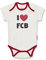 FC Bayern München Body I Love FCB Baby Weiß