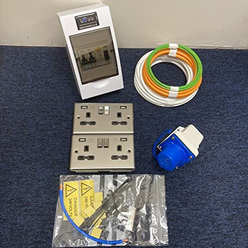 TEW 240V Mains Electric Hook Up Installation Kit Campervan Motorhome Conversion Kit 15