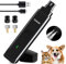 RUXAN Molinillo de Uñas Para Perro con Luz LED, Lima de uñas Para Mascotas de Bajo Ruido, Corte Suave Seguro, Carga Rápida, Motor Fuerte, Para Mascotas Pequeñas a Grandes