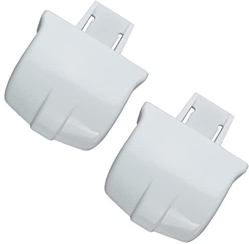 WR2X8345 Refrigerator Door Shelf Retainer Bar Support End Cap Replacement part - Pack of 2 Compatible With GE Hotpoint Refrigerator Replaces PS298977 WR02X8345 AP2060073 AH298977 WR2X7617