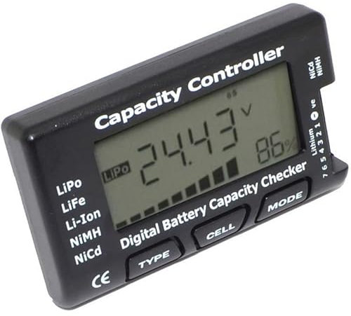Ziyan Batterie Akku Kapazität Spannung Digital Battery Checker für Batteriekapazität Controller Tester Li-Ion NiMH Nicd LiPo