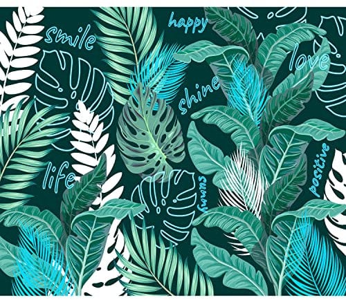 murando Fototapete Premium-Vlies Dschungel 100x70cm Foto Tapete Schlafzimmer Wohnzimmer Vliestapete XXL Wandtapete Motivtapeten Bildtapete 3d Effekt Wand Dekoration Neon Blätter Natur Exotik Pflanzen