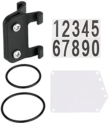 Baoblaze Number Plate Holder with Bands PP Seatpost for Cycling Rear Rack Triathlon Race, Non Round Tube