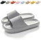 Calish Badeschuhe Herren Damen Cozislides Original Slippers Cloudyzz Schlappen Wolke Rutschfeste Badelatschen Hausschuhe Sommer Pantoletten Badeschlappen Flip Flops Indoor/Outdoor, Grau, 42-43 EU