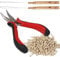 Hair Extension Pliers and Pulling Loop Tool Full Set Tools for Micro and Nano Extensions Blone Rings Beads 500 Pcs Micro Ring Beads 1 Pc Micro Beads Plier 2 Pcs Loop Needle Threader Pulling Hook