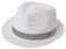 Comhats Herren Strohhut Trilby für Sommer, Sonnenschutz - Faltbarer Panama Hut, Fedora für Strand, Festival - Rollbar & Stilvoll Weiß XXL