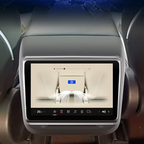 Rücksitz-Display für Y, 7,2-Zoll-HD-Bildschirm, Klimaregelung, Rücksitz-Klimasteuerung, Touchscreen-Multimedia-Entertainment-Player für den Rücksitz (26pol)
