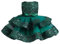 Miipat Abito per Bambina del Bambino Principessa Tulle Paillette Senza Maniche Formali Flower Girls Abiti per Partito Compleanno Matrimonio Verde 90 18-24 Mesi