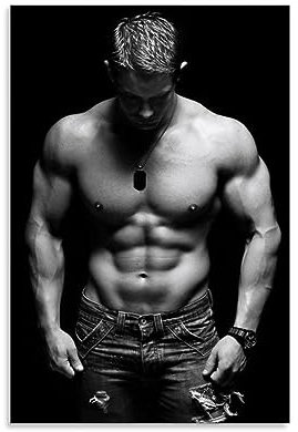 OqcEha Channing Tatum Vintage-Poster, Schauspieler, Bild, Druck, Leinwand, Wandfarbe, Kunstdekoration, moderne Heimkunstwerke, Geschenkidee, 50 x 75 cm