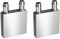 Niniang 2 x Aluminium-Kühler, 40 x 40 x 12 mm, für Desktop-Computer-CPU