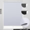 KALYSIE Cordless Roller Shades 100% Blackout Blinds for Windows and Doors, Pull Down Room Darkening Window Shades, Easy to Install for Home and Office, White, Fixed 75 Inches High, 31 Inches Width
