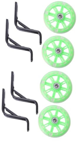 YARNOW 4 Stück kinderfahrrad Fahrrad für Kinder stroposkopblitzer blitzlicht Fahrrad Accessoires resl Steel Heimtrainer Fahrrad Stumm Stützräder Sekundärrad Trainingsrad Kleinkind Zubehör