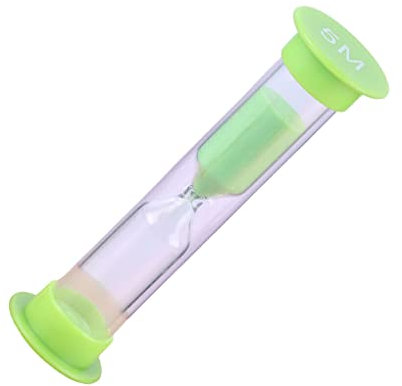 dijiusidy Sablier sablier pour Enfants, Cadeaux de fête, décoration de Bureau, Jouet d'éducation précoce pour Enfants, Verre de Sable, Vert, 5 Minutes